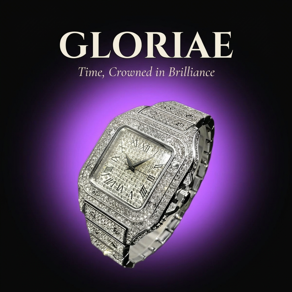 Iced Out Square Watch
